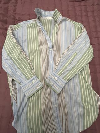 Camisa oversize Mango rayas