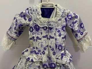 Traje Fallera Niña Morado Talla 4 años