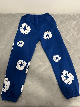 Sudadera Denim Tears Azul con Estampado Blanco