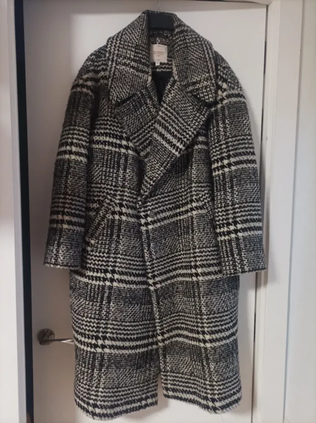 Abrigo cuadros mujer talla 40