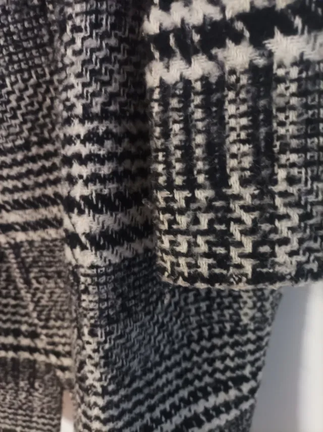 Abrigo cuadros mujer talla 40