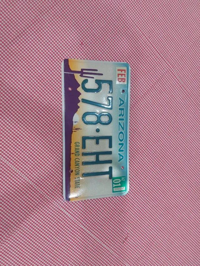 Matrícula Arizona 578-EHT