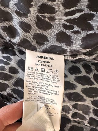 Cappotto Imperial donna nero in lana