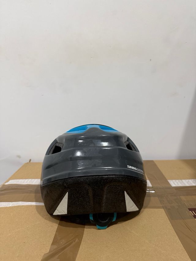 Casco de Bici Btwin Gris y Azul