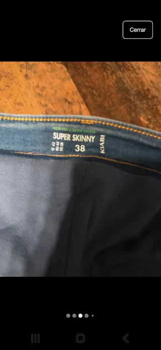 Premama Pantalón vaquero y mono Kiabi