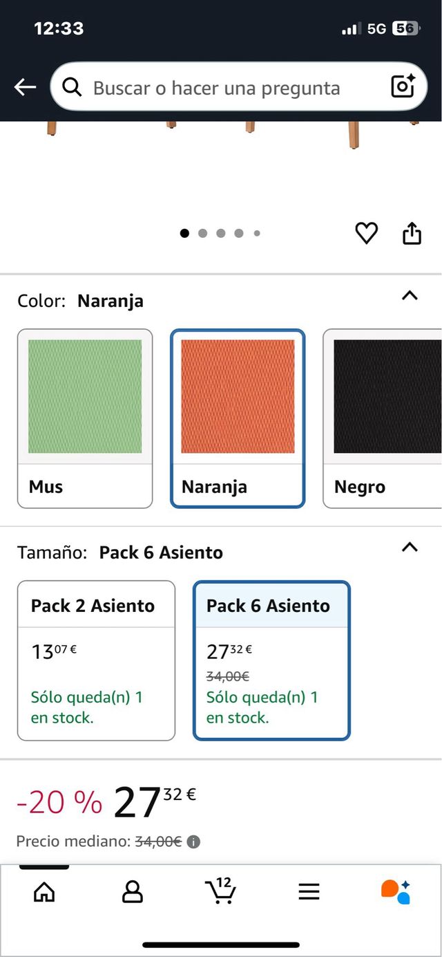 Fodere per sedie arancione. Rif. 123