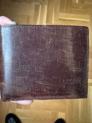 Billetera Levi's Marrón Cuero