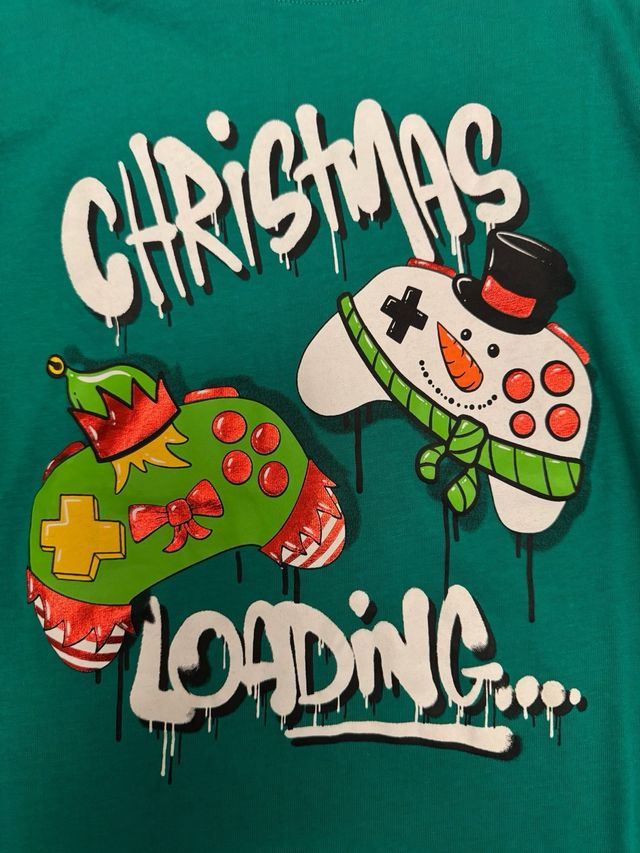 Camiseta Navidad mandos consola