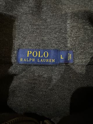 Jersey Ralph Lauren Gris Media Cremallera