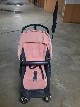 Carro de bebé rosa Bugaboo Camaleón 1 + Maxicoxi