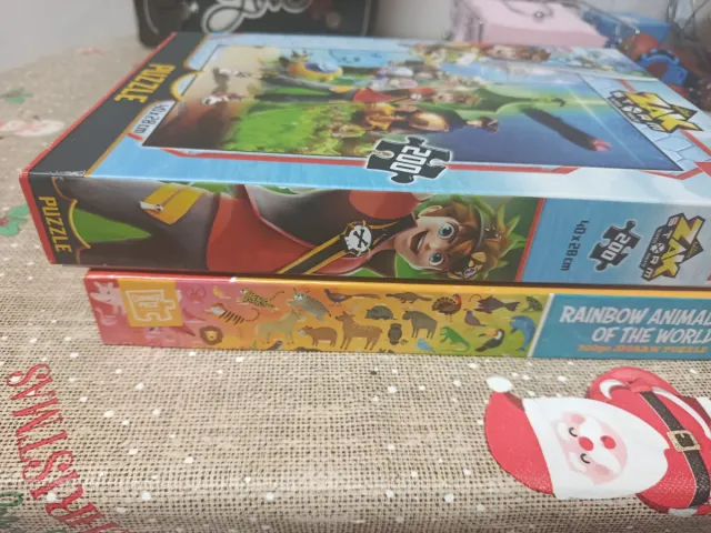 2 Puzzles Educa Zak Storm y Rainbow Animals