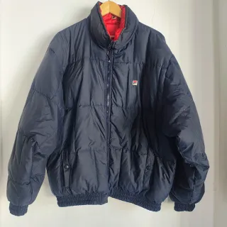 Chaqueta Fila Vintage Reversible Roja y Azul