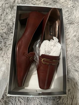 Zapatos de piel marrón Dos Pasos