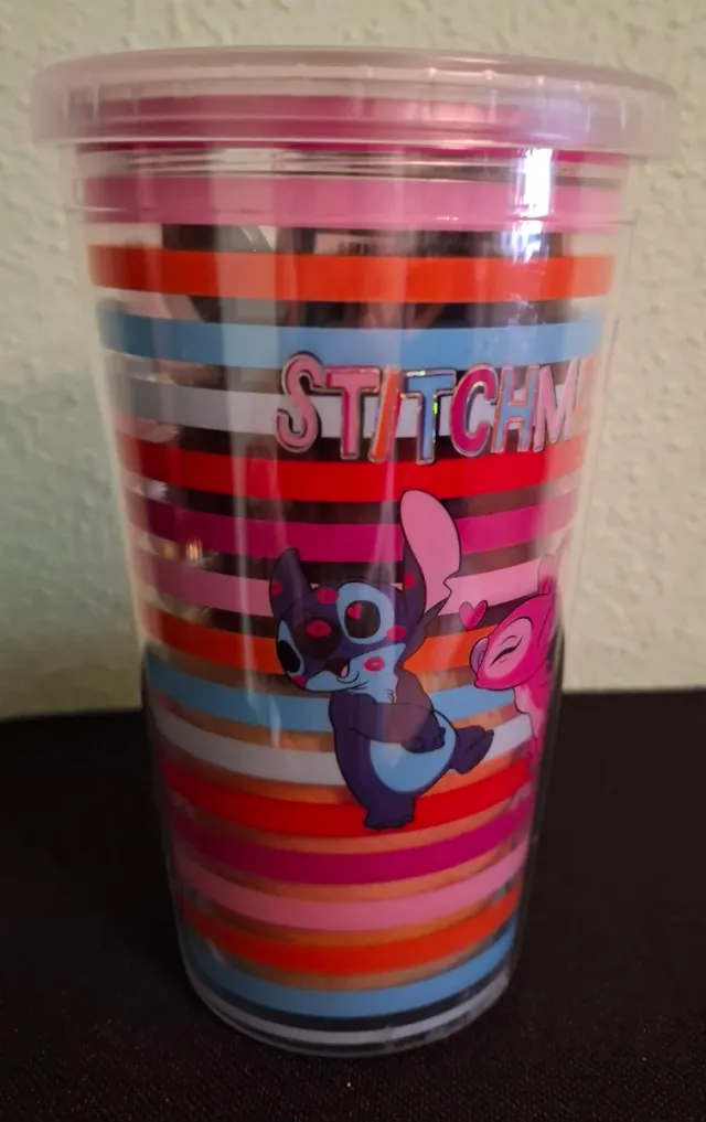 Vaso Plástico Tapa Stitch