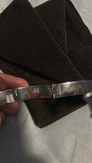 Pulsera Hermes H Amarilla y Plateada