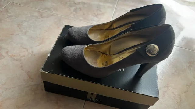 Scarpe con tacco Hollywood Milano grigie