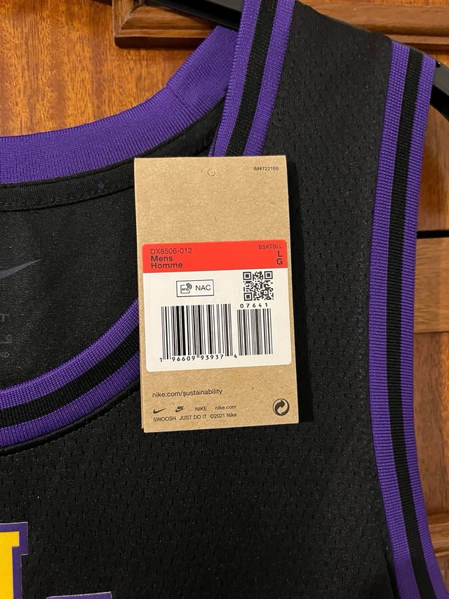 Camiseta Lebron James Lakers 23 Negra