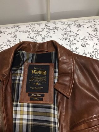 Cazadora Piel Hombre Norton Talla S