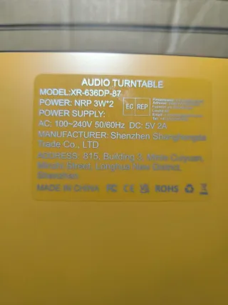 Giradischi VIFLYKOO Vintage Marrone