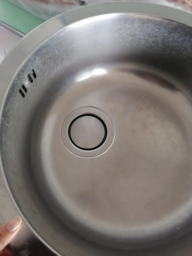 Lavandino tondo IKEA 1 vasca inox