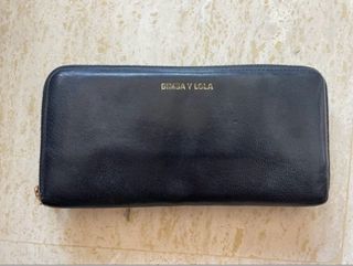 Billetera de piel Bimba y Lola azul marino