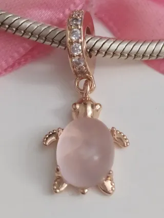 Charm Plata Rose S925 Tortuga