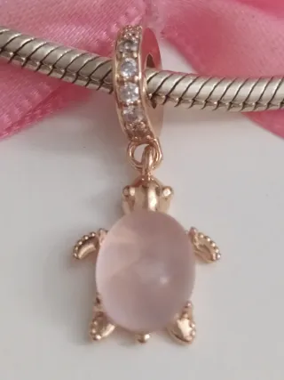 Charm Plata Rose S925 Tortuga