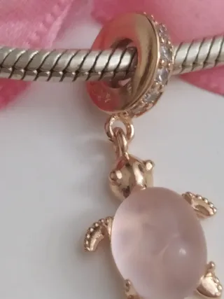 Charm Plata Rose S925 Tortuga