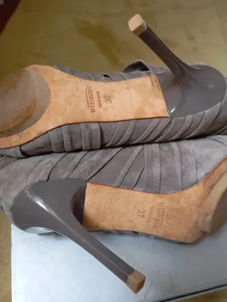 Botines Uterqüe fiesta grises