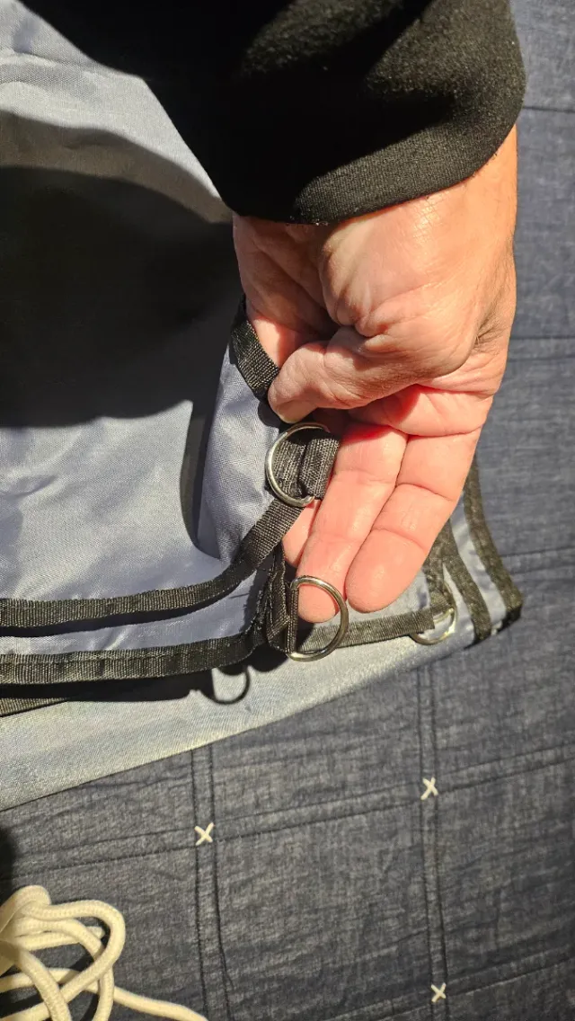 Toldo impermeable gris sin estrenar