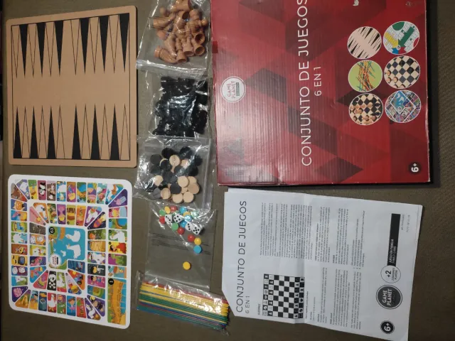 Juego de mesa 6 en 1