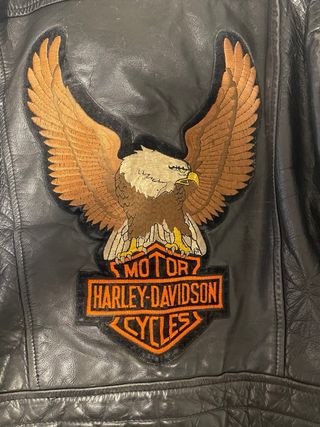 Chaqueta Cuero Harley Davidson Negra