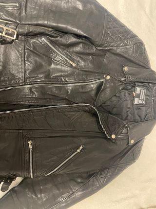 Chaqueta Cuero Harley Davidson Negra