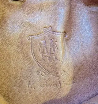 Chaqueta de cuero Massimo Dutti Beige