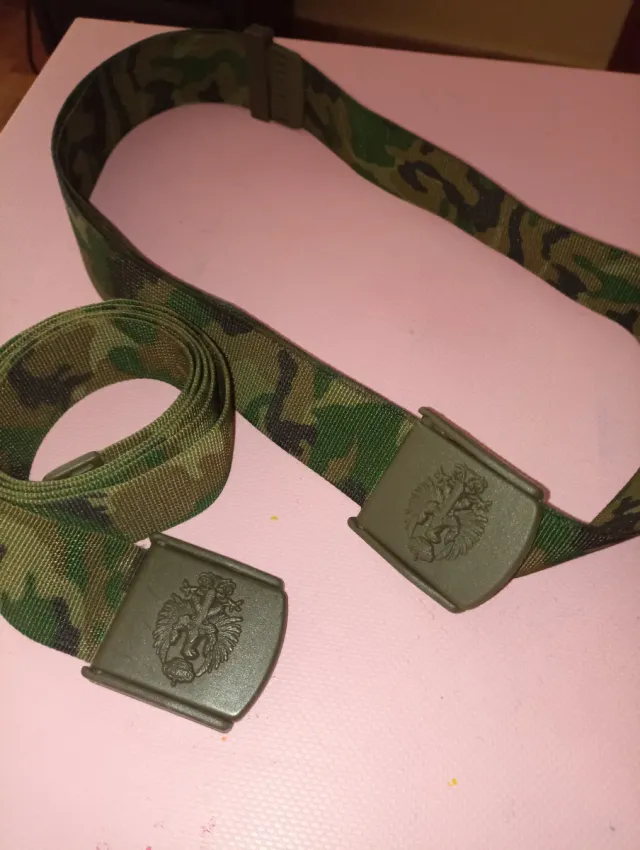 Cinturón militar camuflaje con hebilla