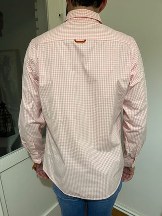 Camisa Spagnolo Vichy Rosa