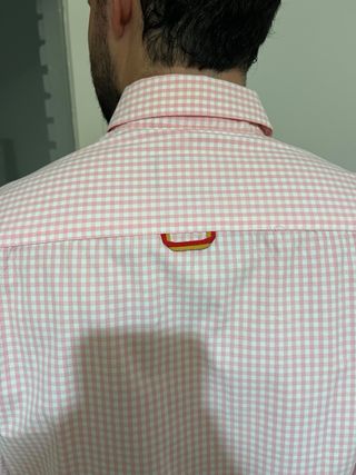 Camisa Spagnolo Vichy Rosa