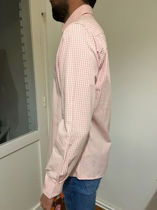 Camisa Spagnolo Vichy Rosa