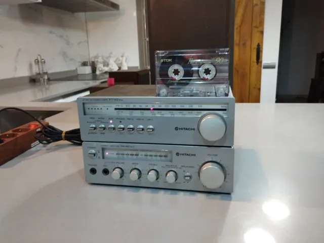 Set Hi-Fi Hitachi Midi FT-M2 HA-M2 VINTAGE 80