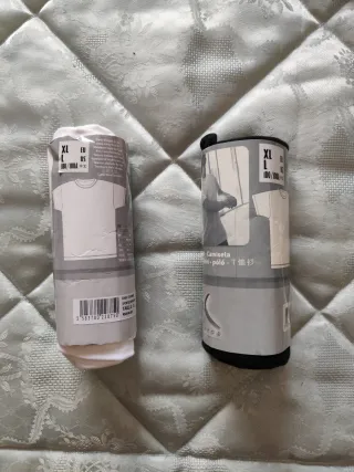 Lote 2 camisetas interiores manga corta XL