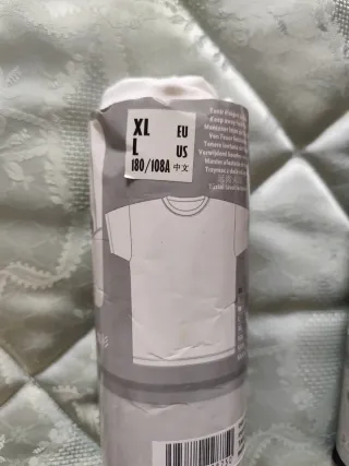 Lote 2 camisetas interiores manga corta XL