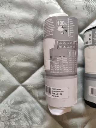 Lote 2 camisetas interiores manga corta XL