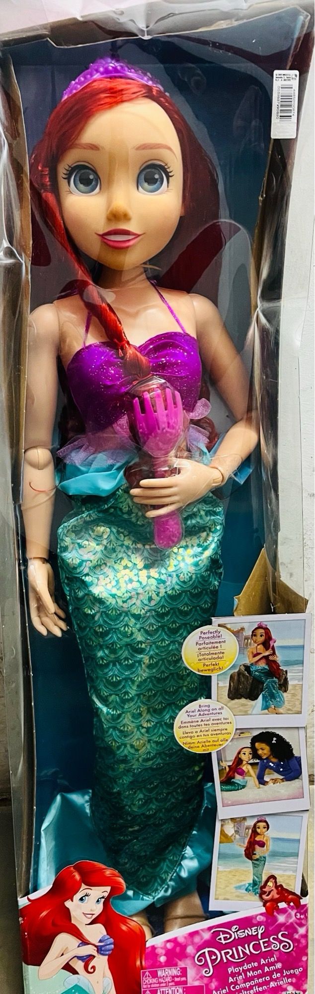 Muñeca Ariel Mi Amiga 80cm Disney Princess