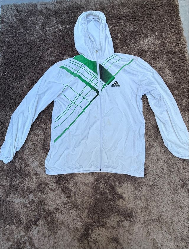Sudadera Adidas Blanca y Verde