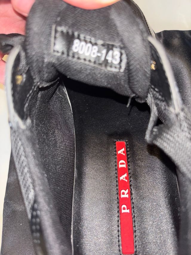 Prada American's Cup Sneakers Nere