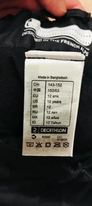 Pantalón SKI 12 AÑOS