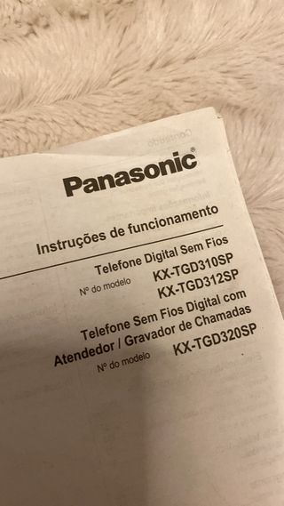 Teléfono Panasonic Duo Negro