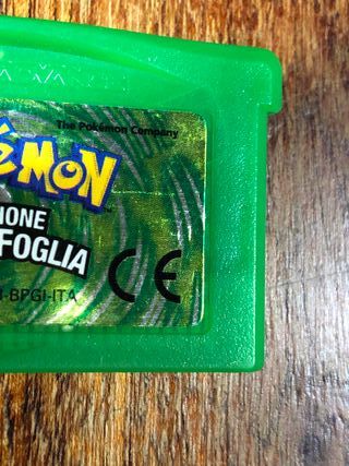 Pokémon Versione Verde Foglia gameboy advance GBA