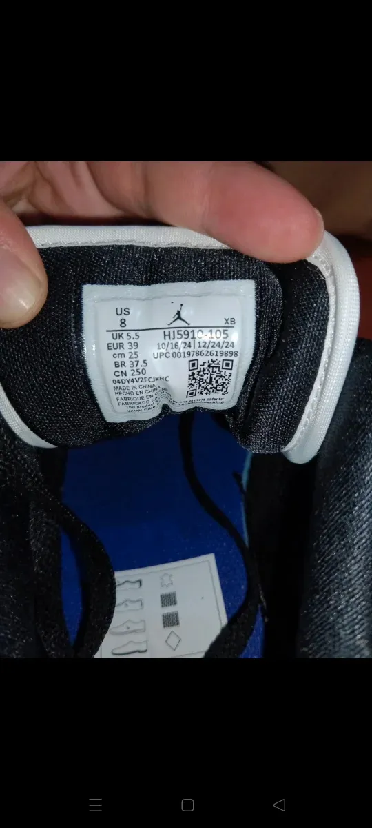 Nike Jordan Morado Blanco Gris Talla 40