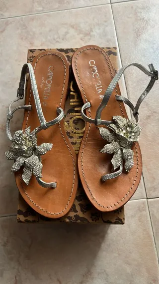 Sandali Camomilla Argento Donna Tg 39